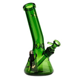 Gear Premium Sidekick Laid Back Glass Beaker Water Pipe | Green | 12" | 14mm F | Licensed Gift Box Included