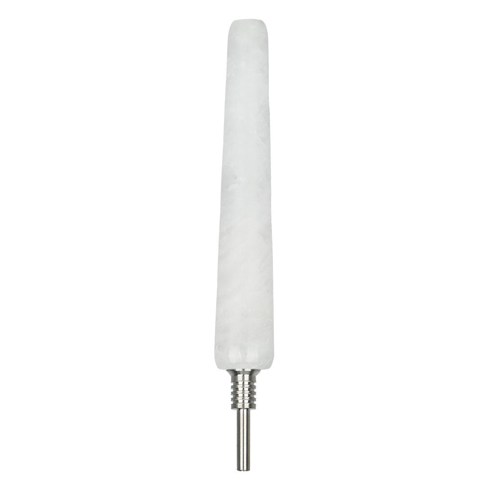 Gemstx Gemstone Dab Straw with 5" Titanium Tip, 10mm joint size, front view on white background