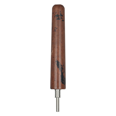 Gemstx 5" Elegant Gemstone Dab Straw with 10mm Titanium Tip - Front View