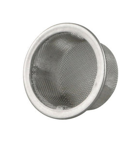 Pack of 20 Gemstone Pipe 12mm Metal Screens, Top View on White Background