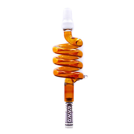 Amber Glass Coil Cooling Stem for DynaVap by The Stash Shack on white background