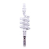 Glass Coil Cooling Stem for DynaVap - Clear Variant - Front View - The Stash Shack