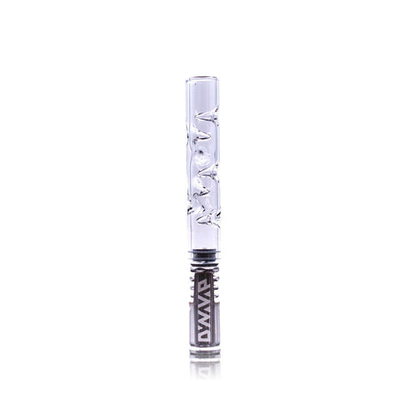 The Stash Shack Glass Cooling Stem for DynaVap, clear design, front view on white background