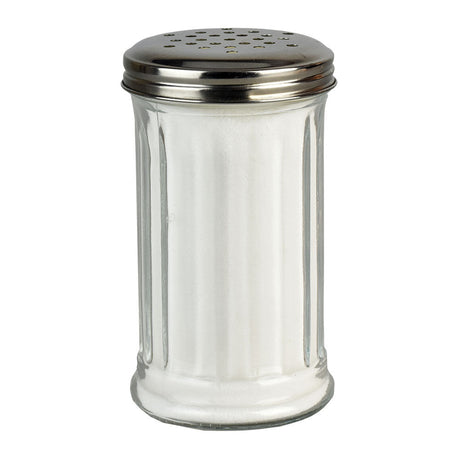 Classic glass sugar dispenser designed as a diversion stash safe, 300ml, front view on white background