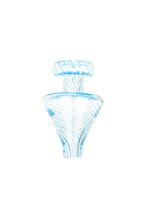 Borosilicate glass triangle cone carb cap for dab rigs, 29mm joint size, front view