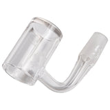 Glasshouse Classic Quartz Banger with 90 Degree Male Joint, 25mm Flat Top - Isolated Side View