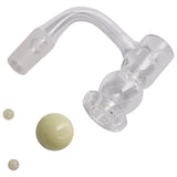 Glasshouse Egg Terp Banger Kit with Beveled Top and Circular Pearl, 90 Degree Male Joint