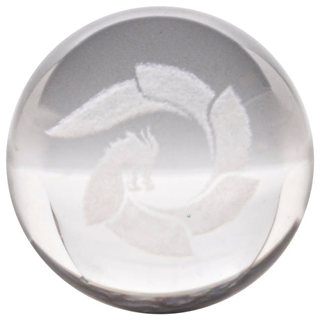 Glasshouse Etched Marble Cap for Dab Rigs, Borosilicate Glass, Top View