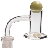 Glasshouse Hurricane Cyclone Quartz Banger Kit with Carb Cap, Male Joint, Side View