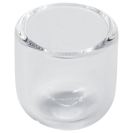 Glasshouse 25mm Quartz Banger with Rounded Base and Concave Flattop, Front View on White Background