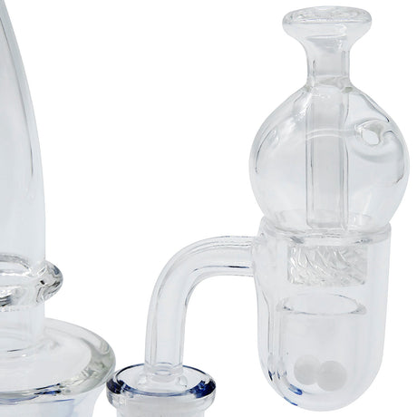 Glasshouse Quartz Banger Kit with Rounded Base and Concave Flattop, Male Joint, Close-up