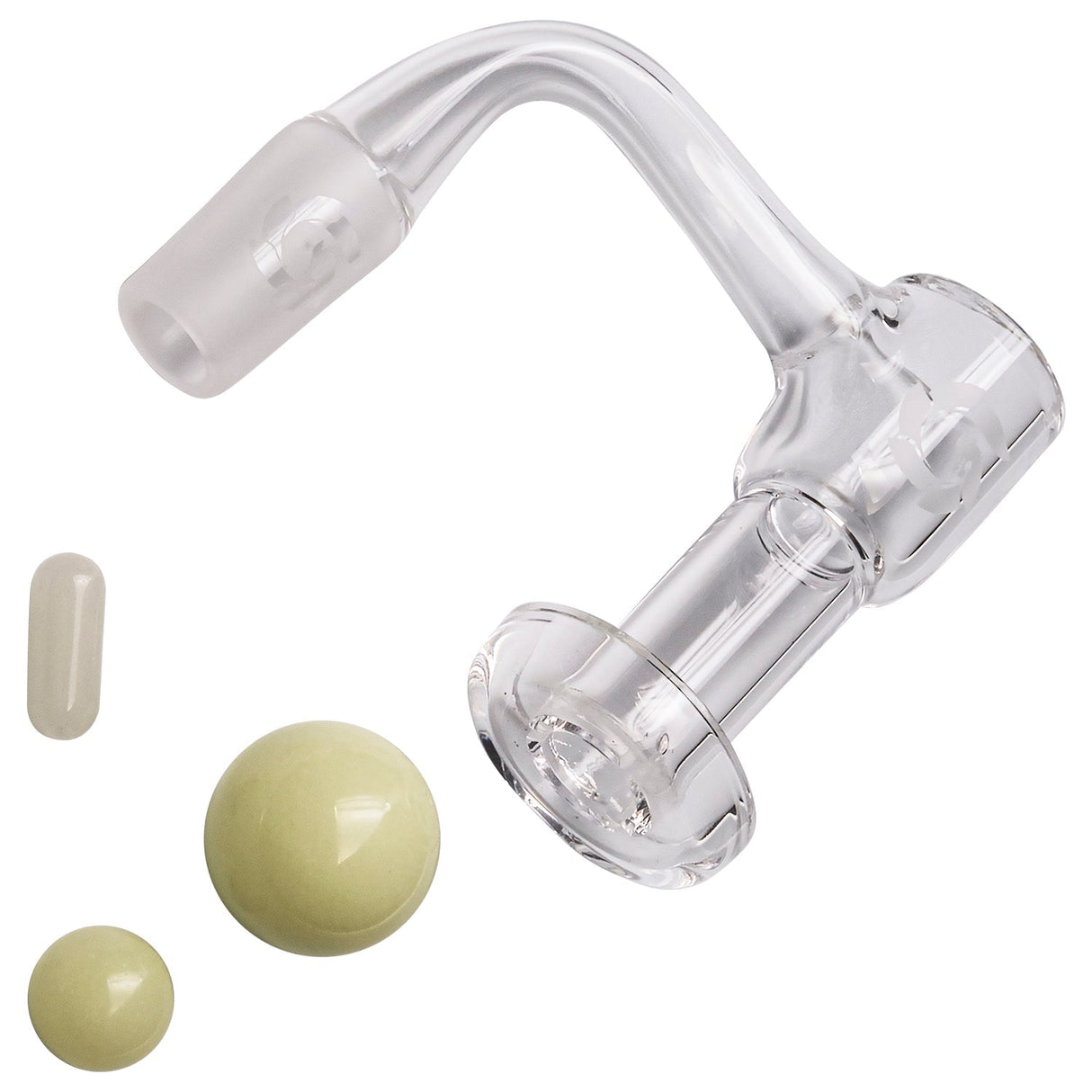 Glasshouse Mini Quartz Terp Vacuum Kit with 14mm Male Joint and Two Pearls