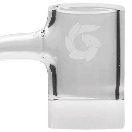 Glasshouse Opaque Crusher Quartz Banger, 9mm thick with 14mm Male Joint, Close-up Side View