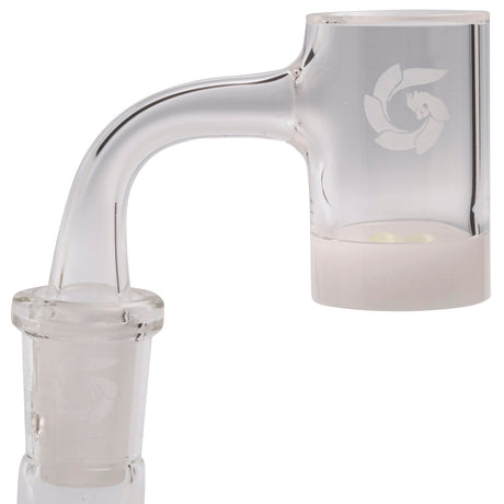 Glasshouse Opaque Crusher Quartz Banger with 9mm Thick Base, 14mm Male Joint, Side View