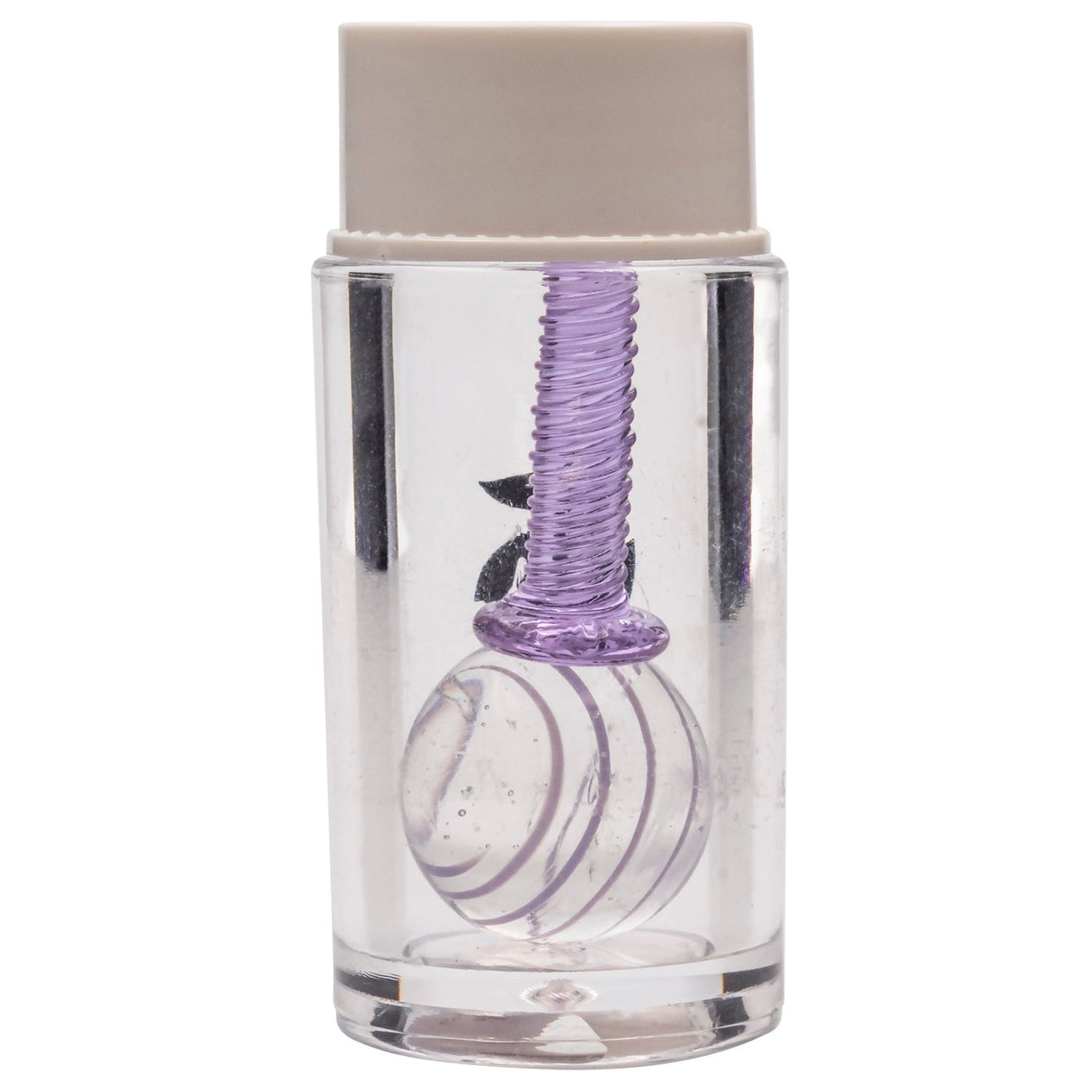 Glasshouse Purple Terp Kit front view, borosilicate glass carb cap with purple accents