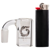 Glasshouse Quartz Reclaim Kit with Banger Hanger and Silicone Dishes Side View