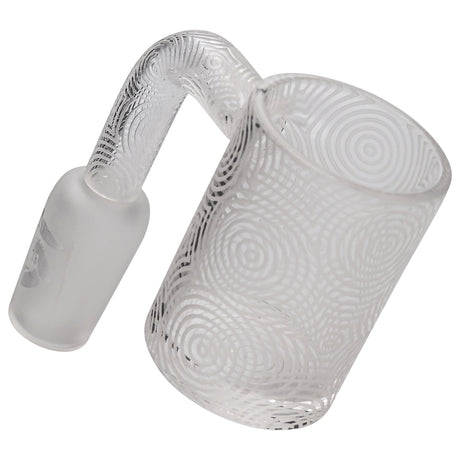 Glasshouse String Theory Full Quartz Banger angled view with intricate design