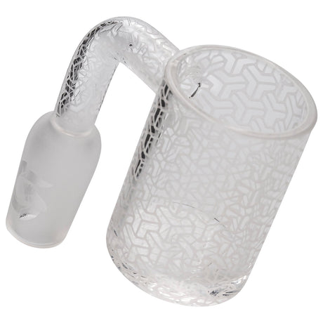 Glasshouse String Theory Quartz Banger Kit, 25mm male joint, intricate design, angled side view