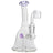 Glassic Bell Rig with Amethyst Marble, Clear Borosilicate Glass, Front View