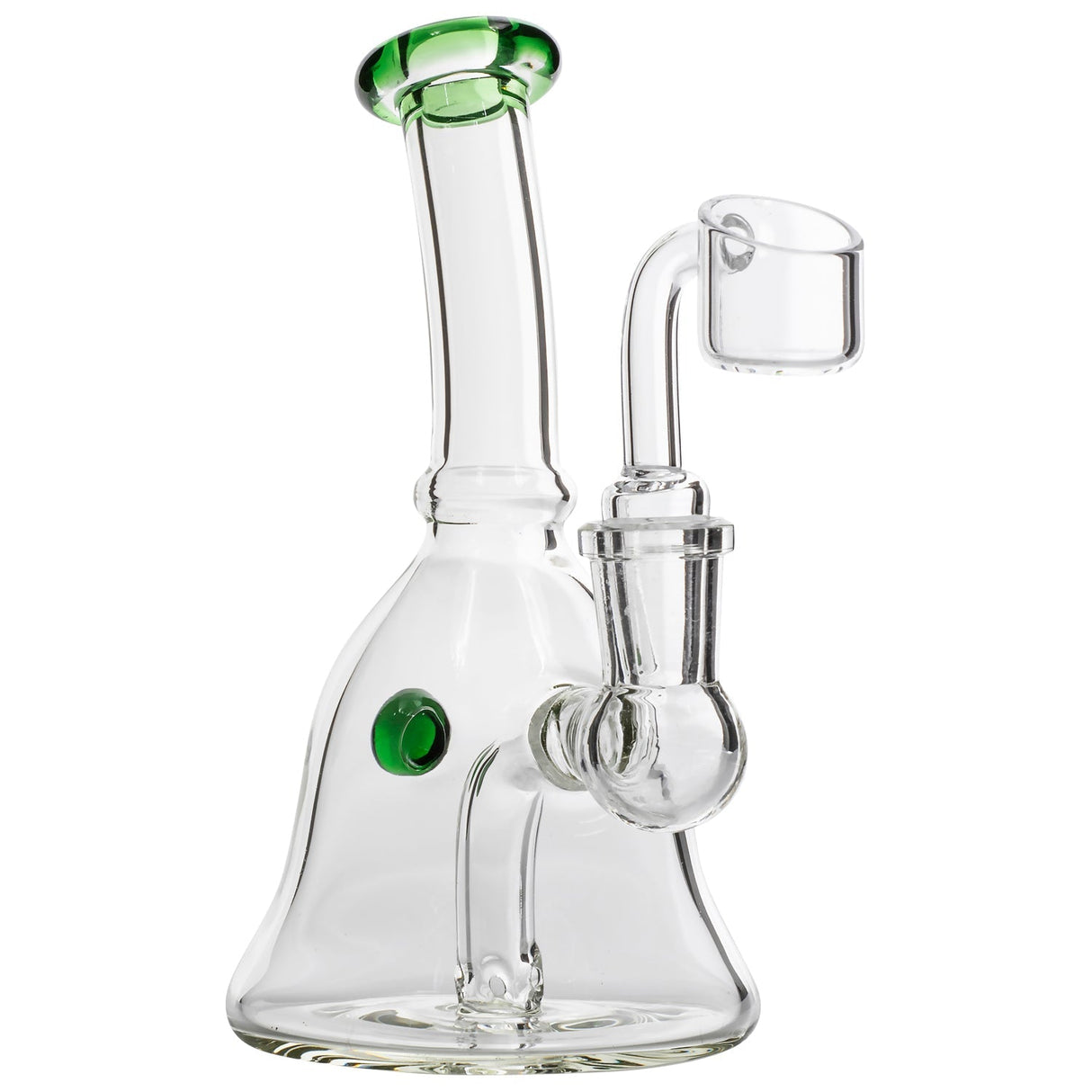 Glassic Bell Dab Rig with Colored Marble and Details