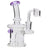 Glassic Compact Barrel Banger Hanger Rig in Amethyst, front view on white background