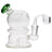 Glassic Compact Globe Banger Hanger Dab Rig in Emerald, 90 Degree Joint, 4.5"-5.5" High, Side View