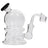 Glassic Compact Globe Banger Hanger Dab Rig in Onyx with 90 Degree Joint - Side View