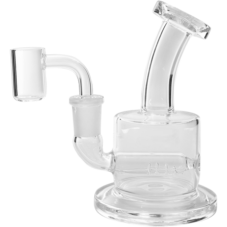 Glassic Mini Inline Dab Rig with Banger Hanger Design - Clear Borosilicate Glass, USA Made