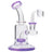 Glassic "Spritz" 6.5" Dab Rig with Amethyst Color Shower-head Perc, 90 Degree Joint