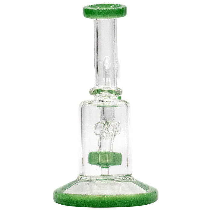 Glassic's the "Spritz" 6.5" Dab Rig with Color Shower-head Perc