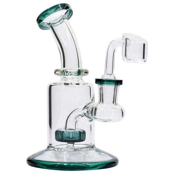 Glassic's the "Spritz" 6.5" Dab Rig with Color Shower-head Perc
