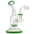 Glassic's "Spritz" 6.5" Jade Dab Rig with Shower-head Perc, 90 Degree Joint, Front View