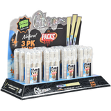 Glones x Packs Natural Pre-Rolled Cones + Glass Tips| 12pk Display