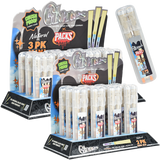 Glones x Packs Natural Pre-Rolled Cones + Glass Tips| 12pk Display
