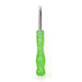 Glow in the Dark Green Resin Handle Dab Tool from The Stash Shack, front view on white background
