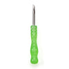 Glow in the Dark Green Resin Handle Dab Tool from The Stash Shack, front view on white background