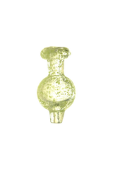 Glow in the Dark Speckled Ball Carb Cap, 25mm Borosilicate Glass, Front View