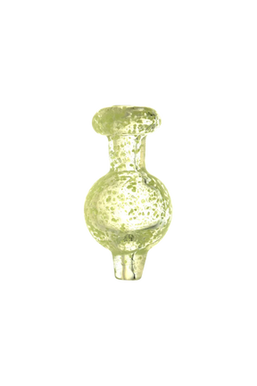 Glow in the Dark Speckled Ball Carb Cap, 25mm Borosilicate Glass, Front View