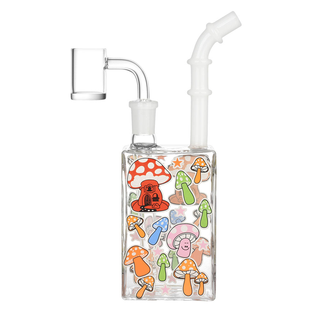 Glow Mushroom Juice Box Dab Rig | 7.5" | 14mm F DankGeek Glow Mushroom Juice Box Dab Rig | 7.5" | 14mm F DankGeek