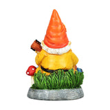 Gnome Worry Be Happy Resin Figurine 4.5" - Colorful Garden Decor Front View