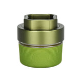 GOAT AITH v.1 Herb Grinder in Plant Green with 4-Part Metal Construction - Front View