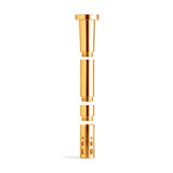 Chill Steel Pipes Gold Aluminum Downstem, Durable & Unbreakable, Front View