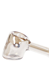 Gold Fumed Hammer Pipe by Valiant Distribution, 4in Heavy Wall Glass, Side View