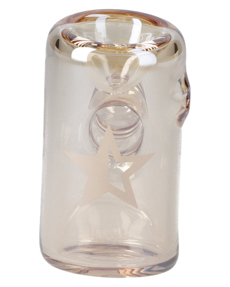 Gold Fumed Sherlock Pipe by Valiant Distribution, 5 Inch, Portable with Color Changing Design