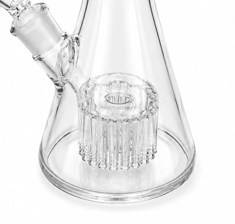 Golden Goat glass beaker bong with built-in tree percolator - alternate view 2