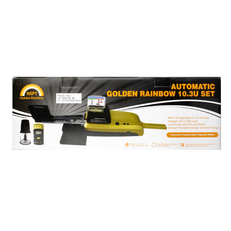 HSPT Golden Rainbow Automatic Cigarette Machine in King Size with Accessories