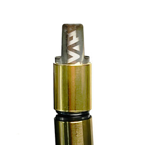 Golden Thermal Sleeve for DynaVap - Close-up Front View - The Stash Shack