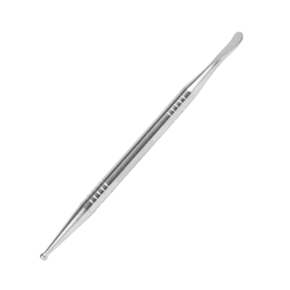 Grade 2 Titanium Vape Tool Dabber, 4.25" length, for concentrates, angled side view