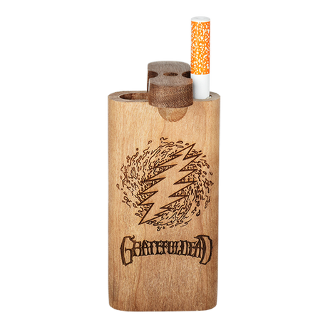 The Grateful Dead x Pulsar Engraved Twist Top Wood Dugout | 4" | Assorted Designs | 12ct Display