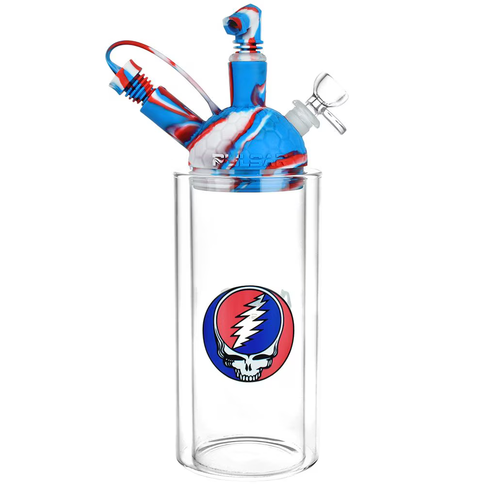 Grateful Dead x Pulsar Silicone & Glass Gravity Water Pipe | 11" | 14mm F